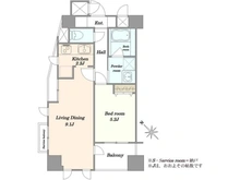 【東京都/北区堀船】プラグレス王子 間取り図