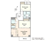 【東京都/豊島区駒込】モンテベルデ六義園 間取り図