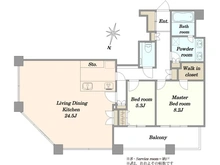 【東京都/港区芝浦】芝浦アイランドケープタワー 間取り図