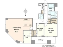 【東京都/港区芝浦】芝浦アイランドケープタワー 間取り図
