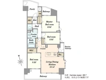 【東京都/荒川区東尾久】コスモレジデンス東京EAST 間取り図