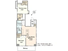 【東京都/豊島区巣鴨】巣鴨第2SYマンション 間取り図