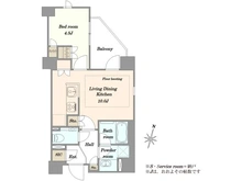 【東京都/文京区本駒込】プリマシュロス文京本駒込 間取り図