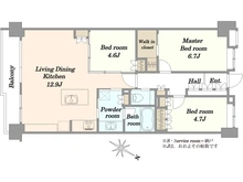 【東京都/板橋区坂下】クレストフォルム蓮根城北公園 間取り図