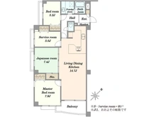 【神奈川県/藤沢市鵠沼神明】ロイヤルコート藤沢 間取り図