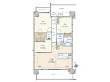 【大阪府/大阪市東住吉区北田辺】プレサンスロジェ北田辺 間取り図