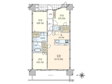【大阪府/大阪市阿倍野区播磨町】プラウド阿倍野播磨町 間取り図