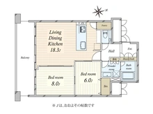【大阪府/大阪市天王寺区上汐】グランドメゾン夕陽ヶ丘 間取り図