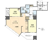 【大阪府/大阪市港区弁天】ザ・ファインタワーウエストコースト 間取り図