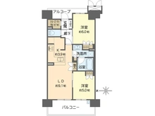 【大阪府/大阪市中央区森ノ宮中央】ファインシティ大阪城公園 間取り図