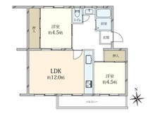 【大阪府/堺市北区東浅香山町】浅香山住宅 22号棟 間取り図