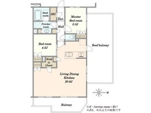 【東京都/大田区中馬込】プレシス馬込ザ・テラス 間取り図