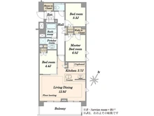 【東京都/品川区旗の台】Brillia旗の台 間取り図