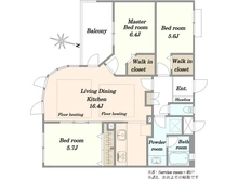 【東京都/大田区久が原】グランシティ　ル・ロワイヤル久が原 間取り図