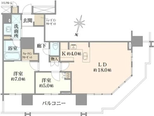 【愛知県/名古屋市中区錦】プラウドタワー名古屋錦 間取り図