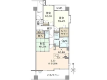 【愛知県/名古屋市千種区橋本町】プラウド本山橋本町 間取り図