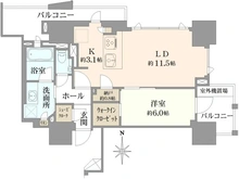 【愛知県/名古屋市中村区名駅】プラウドタワー名駅 間取り図