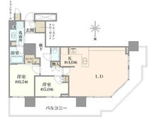 【愛知県/名古屋市中区錦】プラウドタワー名古屋錦 間取り図