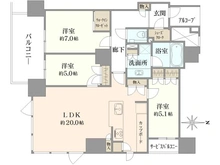 【愛知県/名古屋市西区那古野】グランドメゾン名古屋駅 間取り図