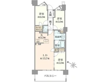 【愛知県/名古屋市瑞穂区初日町】プラウド瑞穂汐路 間取り図