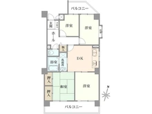 【愛知県/名古屋市守山区西新】ライオンズマンション瓢箪山第三 間取り図