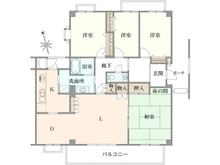【愛知県/名古屋市昭和区川名山町】コープ野村川名山 間取り図