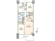 【愛知県/名古屋市瑞穂区田辺通】プラウド瑞穂陽明テラス 間取り図