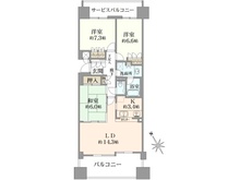 【三重県/四日市市諏訪町】野村四日市ヒルズ 間取り図