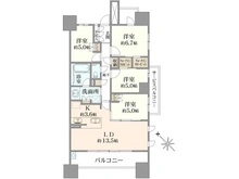 【愛知県/名古屋市西区則武新町】ザ・パークハウス名古屋 間取り図