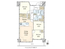 【東京都/練馬区中村北】ブランズ練馬中村北 間取り図