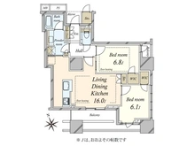 【東京都/港区新橋】プラウド新虎通り 間取り図