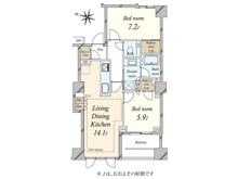 【東京都/港区南麻布】グランスイート広尾 間取り図