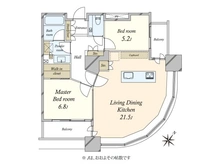 【東京都/港区東新橋】東京ツインパークス ライトウィング 間取り図