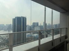 【東京都/中央区勝どき】THE TOKYO TOWERS SEA TOWER 眺望：バルコニー側　洋室（6.7帖）から