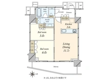 【東京都/渋谷区恵比寿南】プラウド恵比寿ヒルサイドガーデン 間取り図