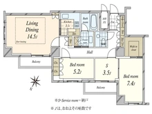 【東京都/港区赤坂】パークハウス赤坂氷川 間取り図