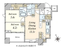 【東京都/港区新橋】リビオレゾン新橋nex 間取り図