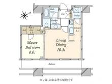 【東京都/港区虎ノ門】パークコート虎ノ門愛宕タワー 間取り図