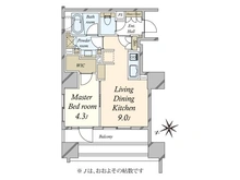 【東京都/港区西新橋】パークリュクス虎ノ門 間取り図