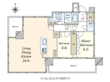 【東京都/港区浜松町】パークコート浜離宮ザタワー 間取り図