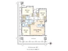 【東京都/小金井市本町】プラウドタワー武蔵小金井 間取り図