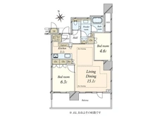 【東京都/港区浜松町】パークコート浜離宮ザタワー 間取り図