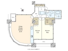 【東京都/港区東新橋】東京ツインパークス　レフトウイング 間取り図