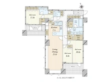 【東京都/港区麻布台】麻布台パークハウス 間取り図