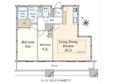 【東京都/港区東新橋】東京ツインパークス　レフトウイング 間取り図