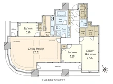 【東京都/港区虎ノ門】パークコート虎ノ門愛宕タワー 間取り図