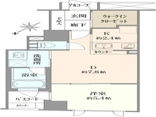 【神奈川県/横浜市中区住吉町】プラウド横濱関内 間取り図
