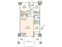 【千葉県/印西市戸神台】ヴェレーナシティ千葉ニュータウン中央 ブラッサムヴィラ 間取り図