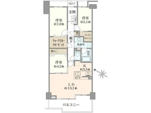 【神奈川県/横浜市磯子区汐見台】ヒルコートテラス横浜汐見台 F棟 間取り図