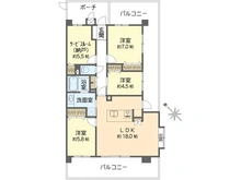 【神奈川県/横浜市磯子区杉田】日神パレステージ光陽台 間取り図